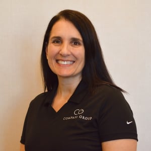 Tamra Krueger joined Compass Group in  2019 and helps keep daily work on track.