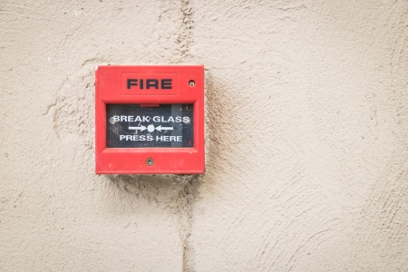 A fire alarm switch.